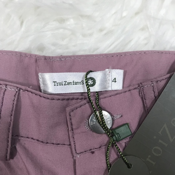 TROIZENFANTS LAVENDER GIRLS PANTS SIZE 4 "NWT" - Picture 3 of 4
